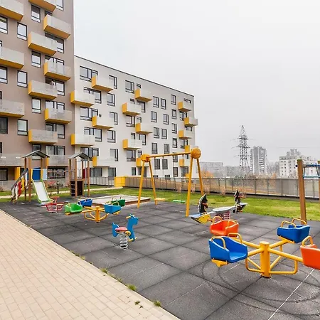 1 Near Center With A Roof Terrace And Parking Apartmán